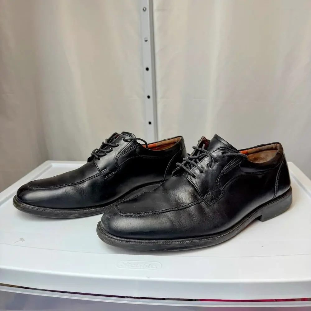 JOHNSTON MURPHY Men's Black Sheepskin Leather J&M Flex (Size 10.5) Waterproof